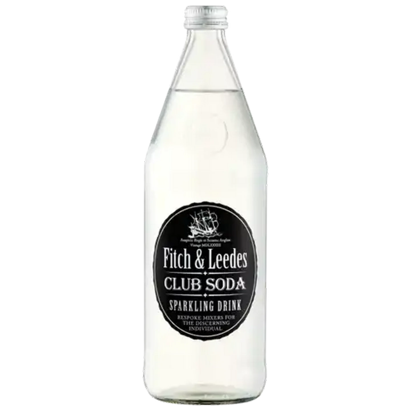 Image of Fitch & Leedes Club Soda Soft Drink Bottle 750ml