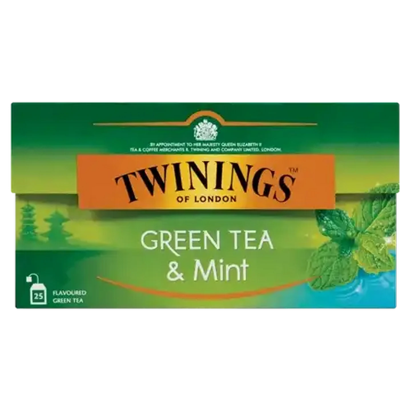 Image of Twinings Green Tea & Mint Teabags 25 Pack