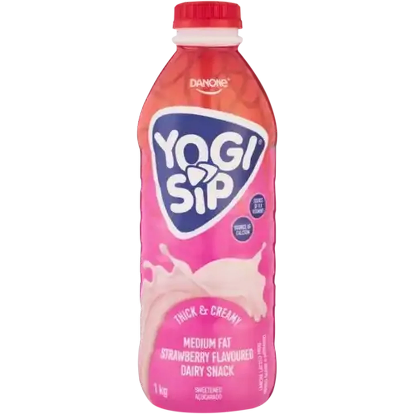 Image of Danone Yogi Sip Strawberry Flavoured Dairy Snack 1kg