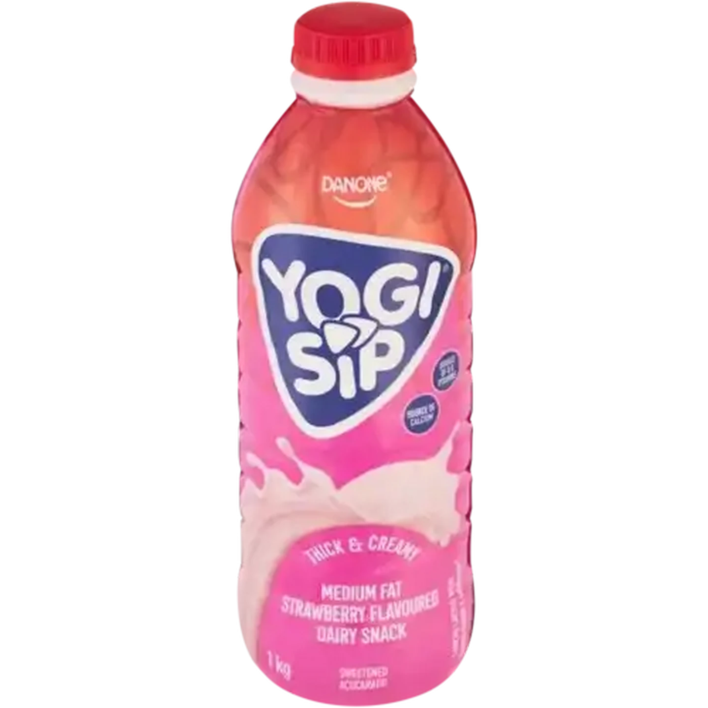Image of Danone Yogi Sip Strawberry Flavoured Dairy Snack 1kg
