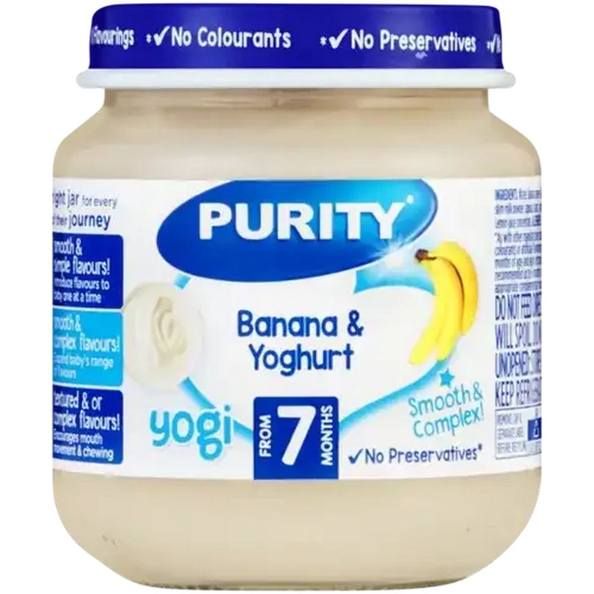 Checkers Sixty60 | PURITY From 7 Months Banana & Yoghurt Yogi 125ml