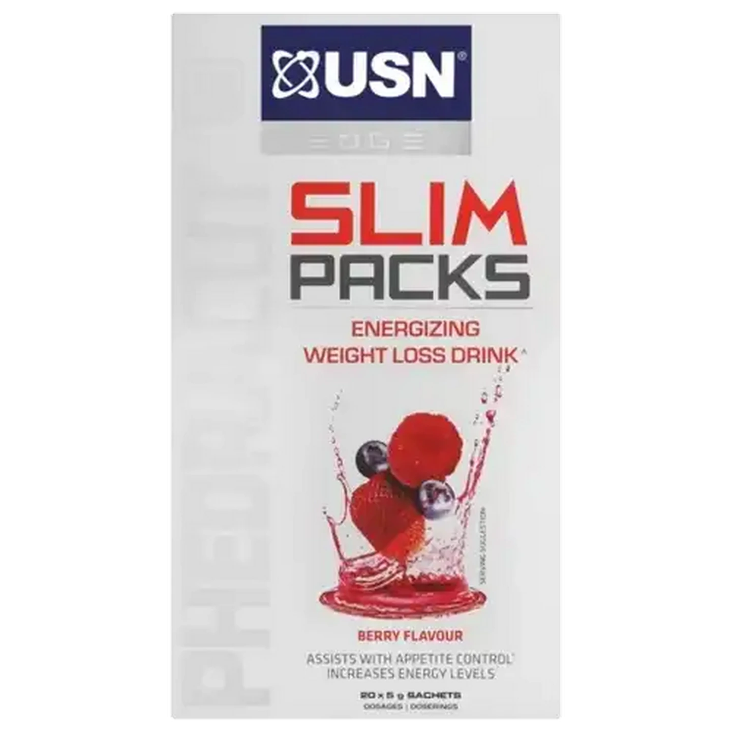 Image of USN PhedraCut Slim Packs Berry Flavoured Energizing Weight Loss Drink 300ml