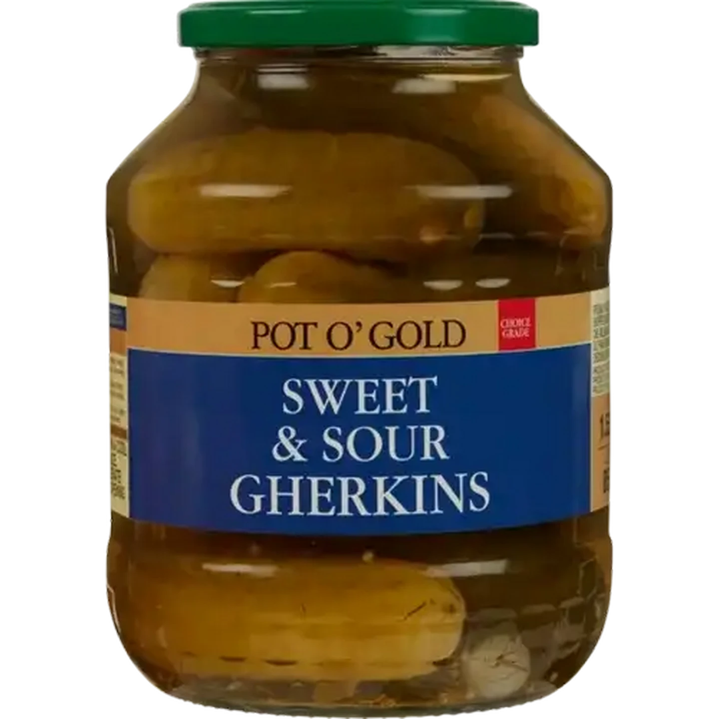 Image of Pot O' Gold Sweet & Sour Gherkins 1.55kg