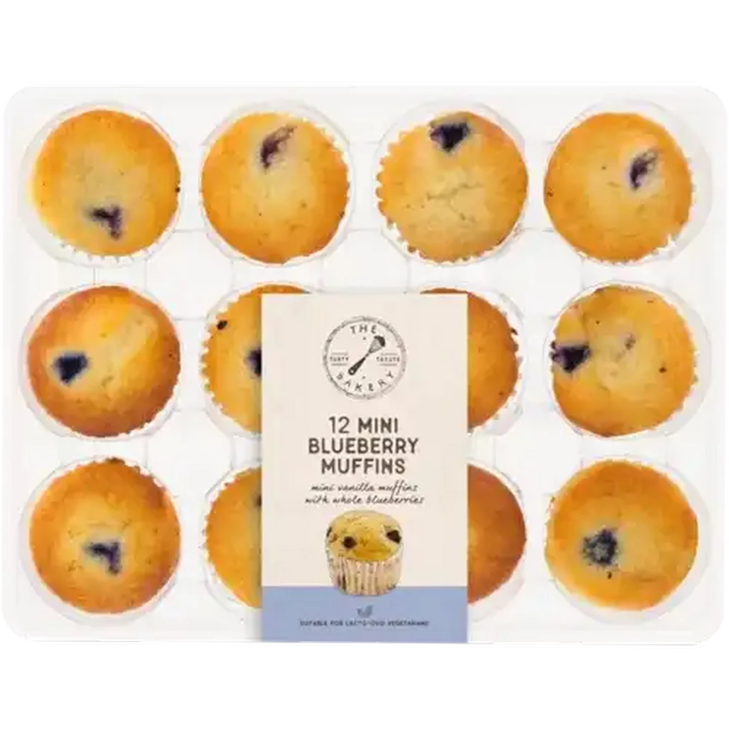 Image of The Bakery Mini Blueberry Muffins 12 Pack
