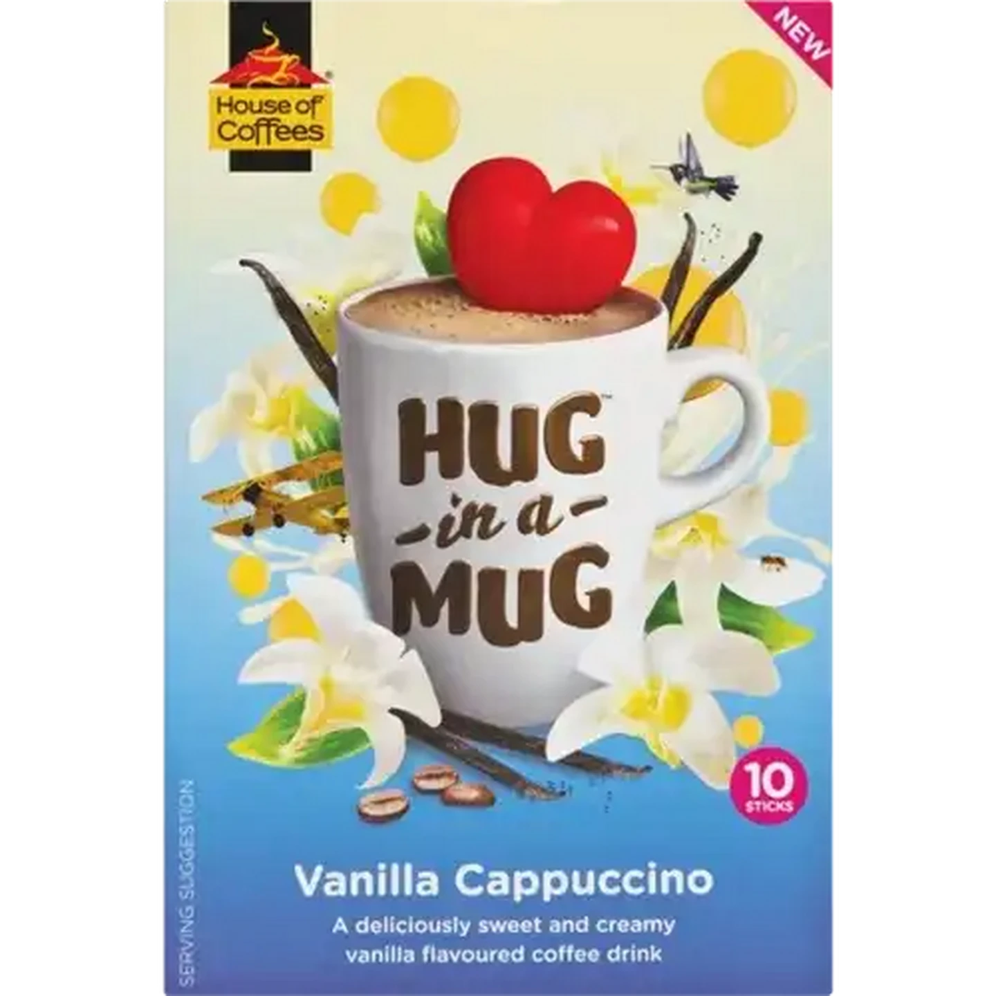 Image of Hug In A Mug Vanilla Cappuccino 8 x 24g