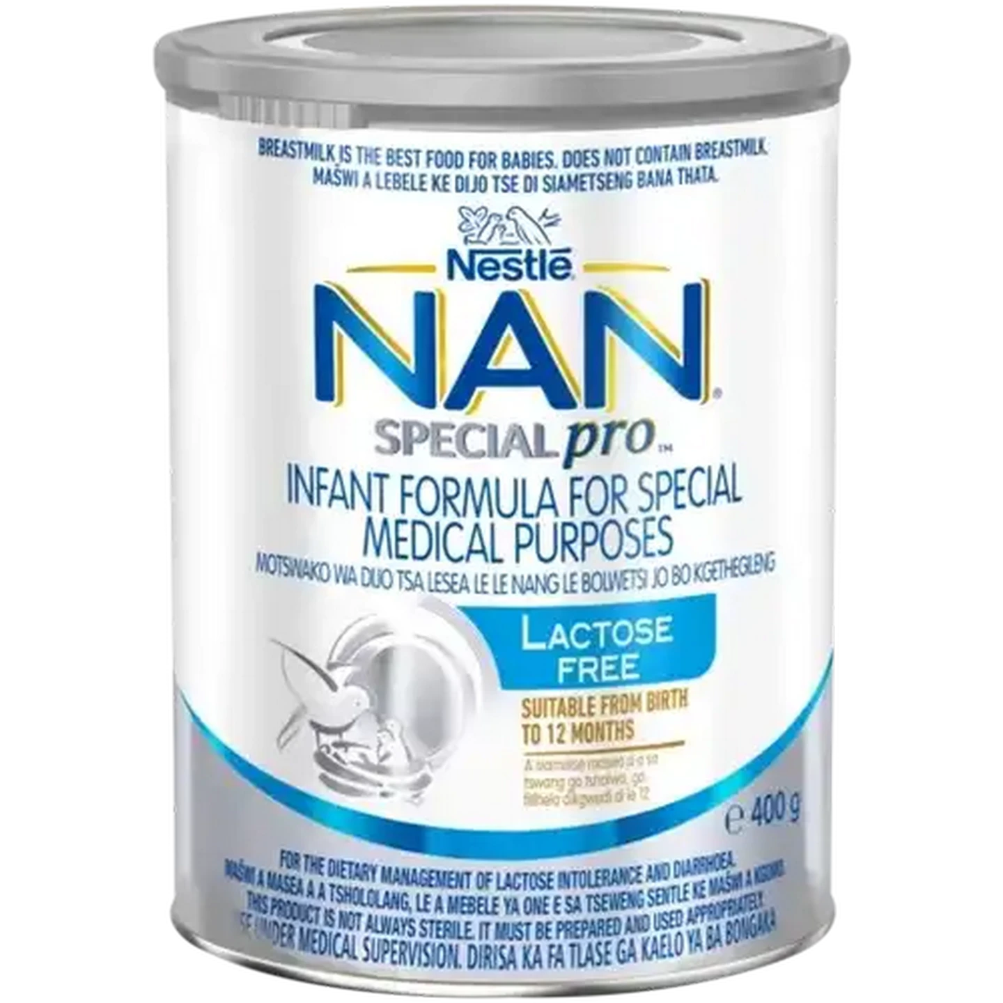 Image of NAN SPECIALpro Lactose Free 0-12 Months Infant Formula for Special Medical Purposes 400g