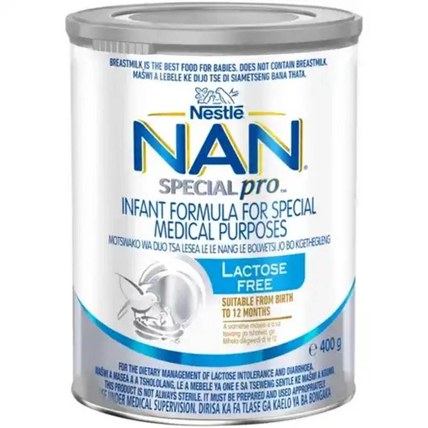 Image of NAN SPECIALpro Lactose Free 0-12 Months Infant Formula for Special Medical Purposes 400g