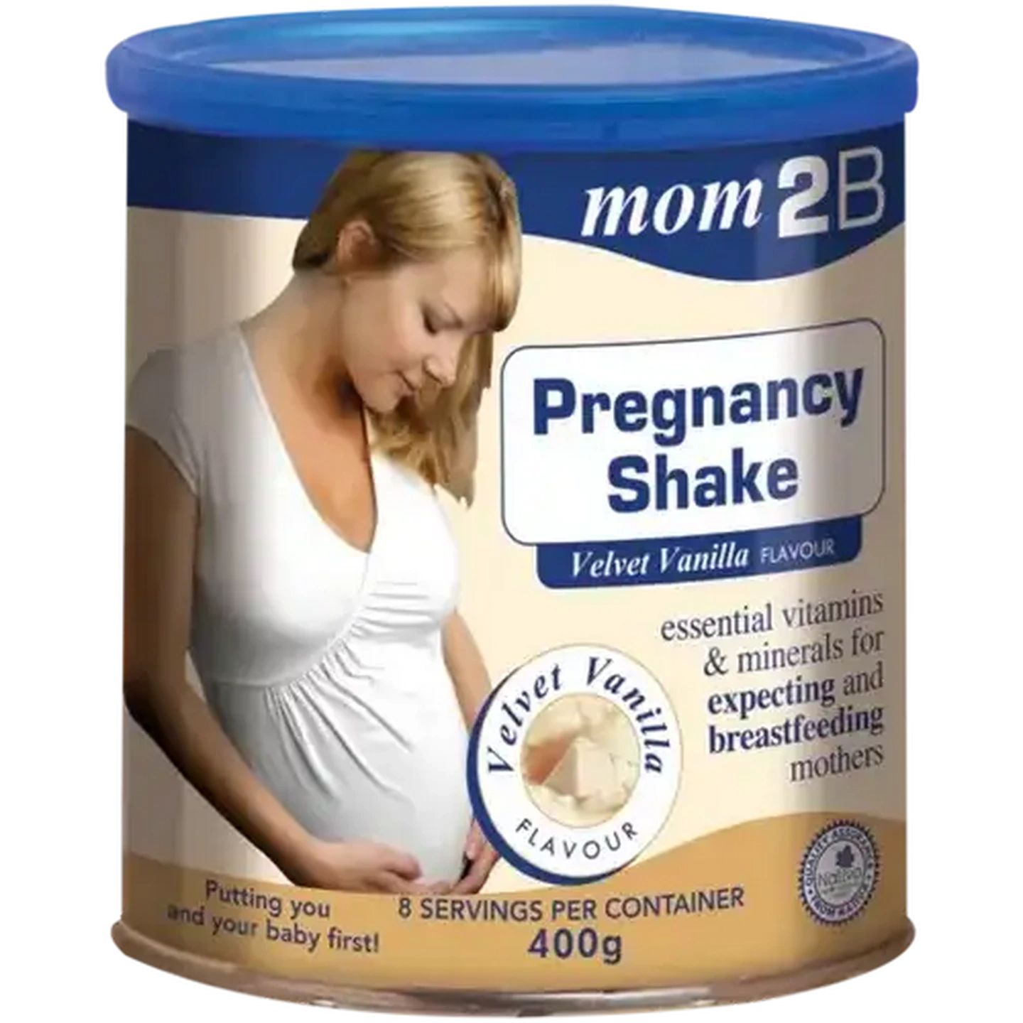 Image of Mom2B Velvet Vanilla Flavour Pregnancy Shake 400g