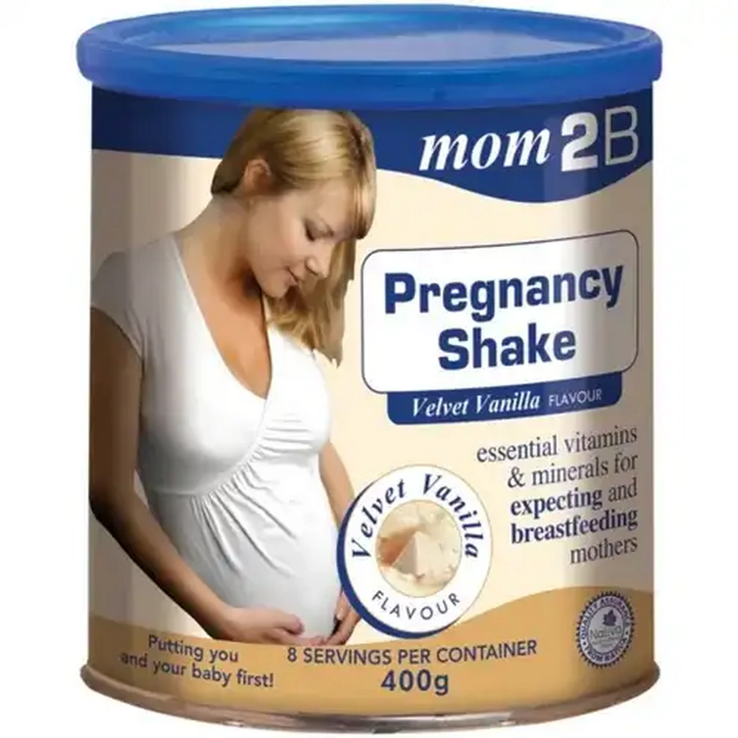 Image of Mom2B Velvet Vanilla Flavour Pregnancy Shake 400g