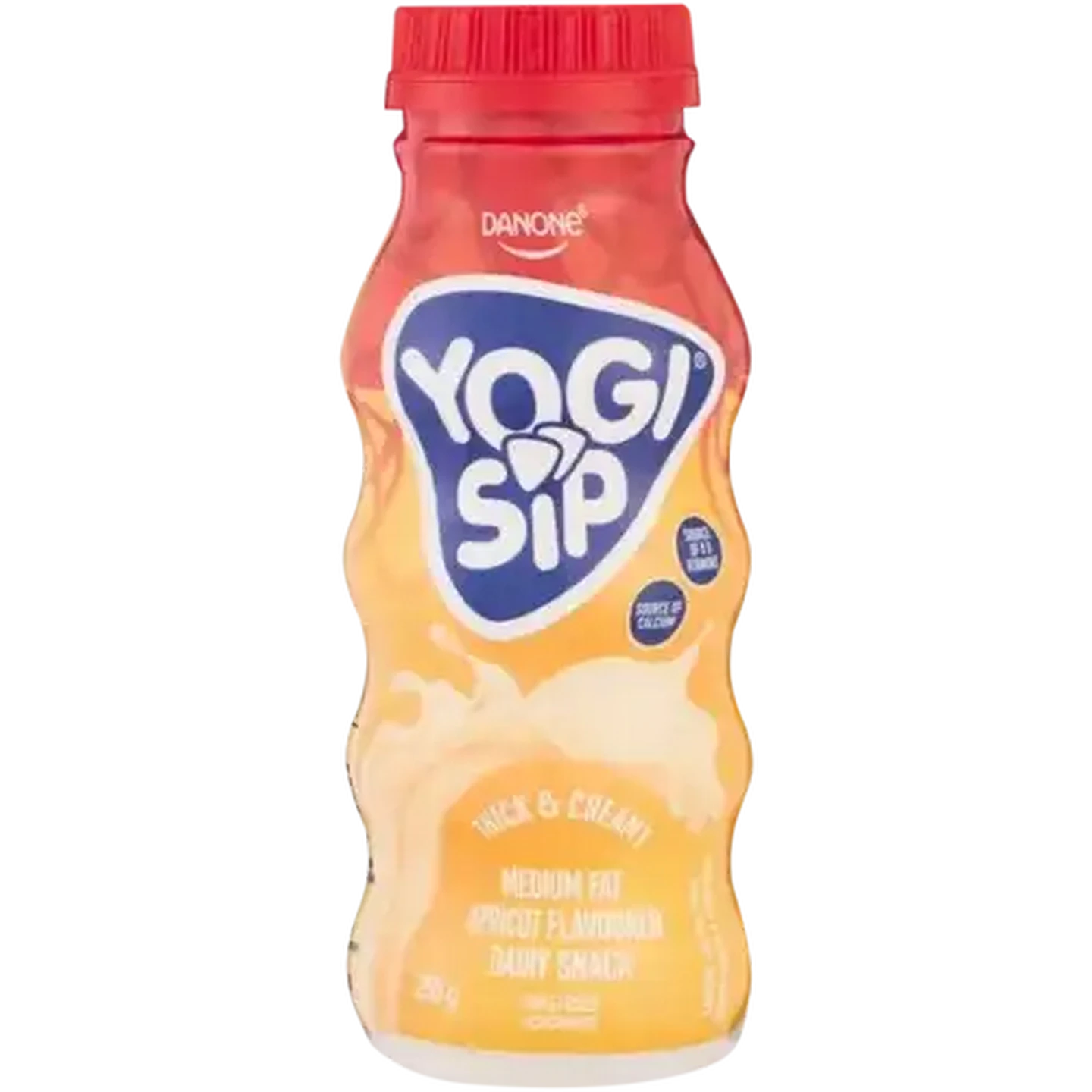 Image of Danone Yogi Sip Apricot Dairy Snack 250g