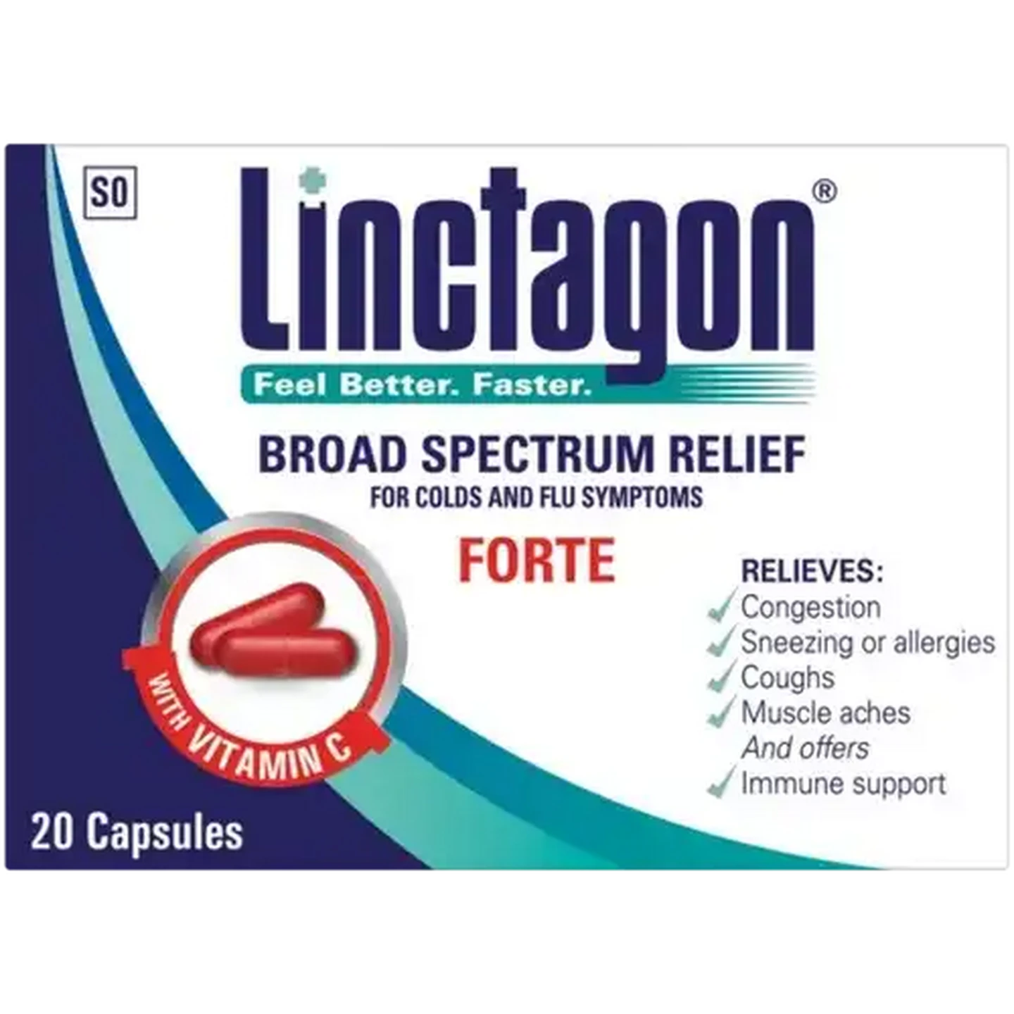 Checkers Sixty60 | Linctagon Forte Cold & Flu Capsules 20 Pack