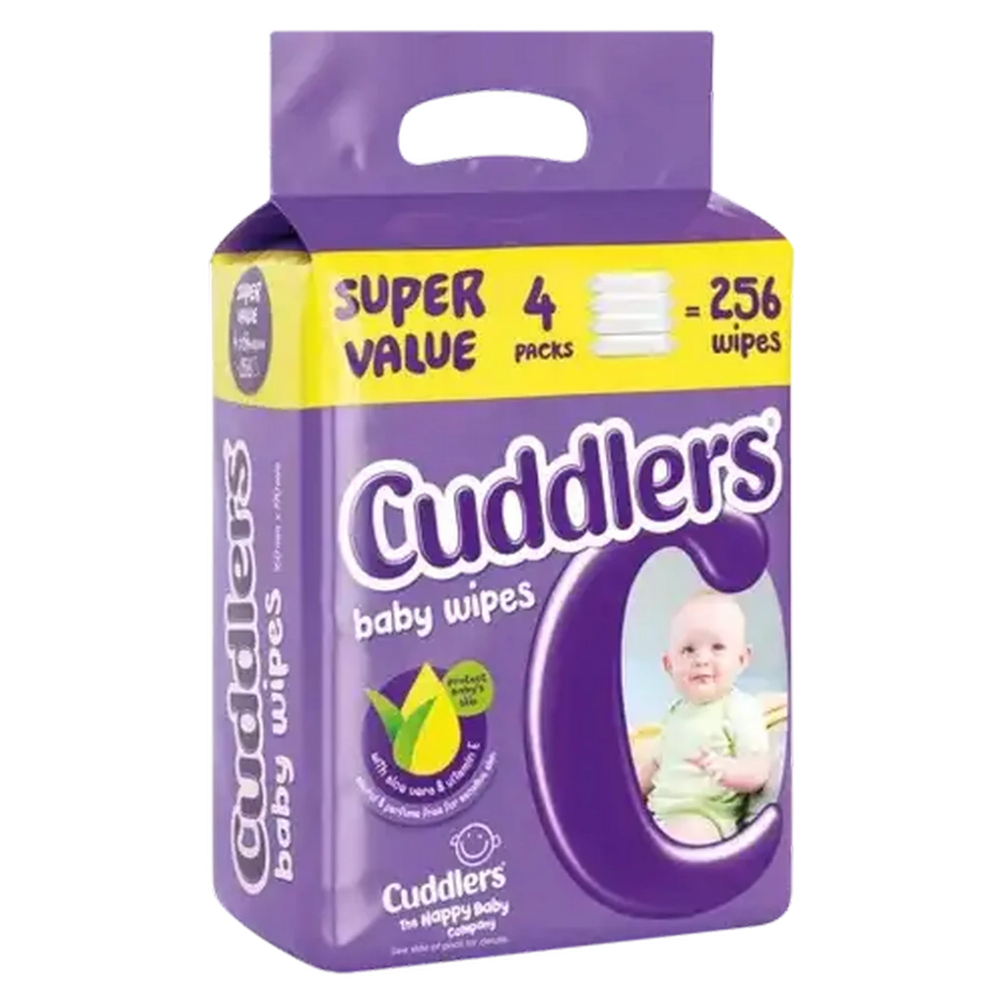Image of Cuddlers Super Value Baby Wipes 256 Pack