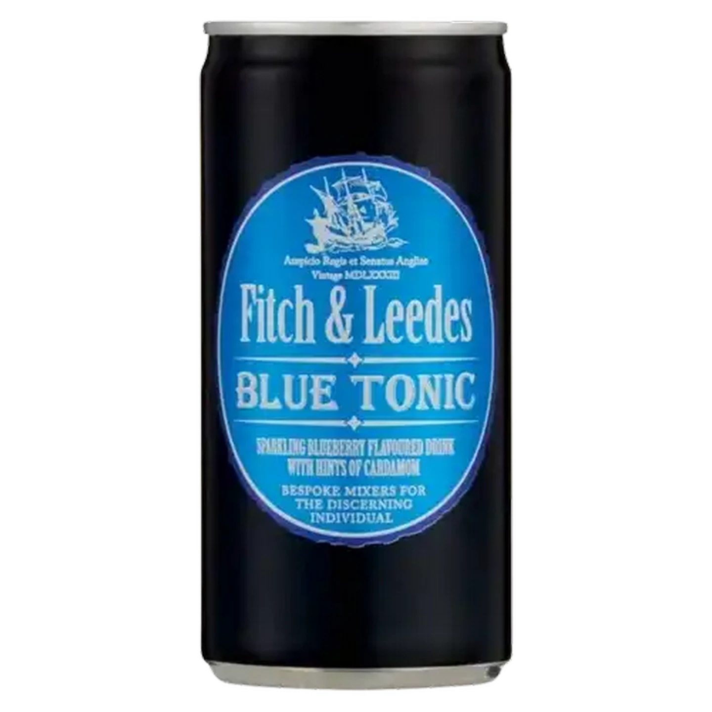 Image of Fitch & Leedes Blueberry & Cardamom Flavoured Sparkling Tonic Drink Can 200ml