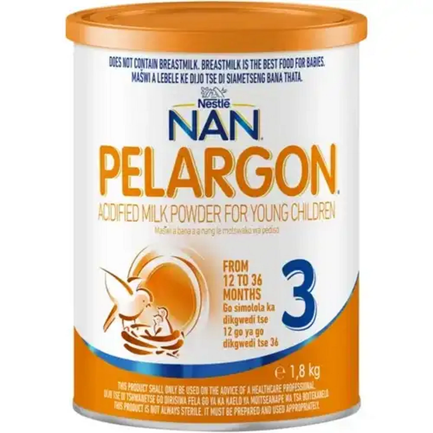 Image of NAN Pelargon Stage 3 12-36 Months Acidifed Milk Powder for Young Children 1.8kg