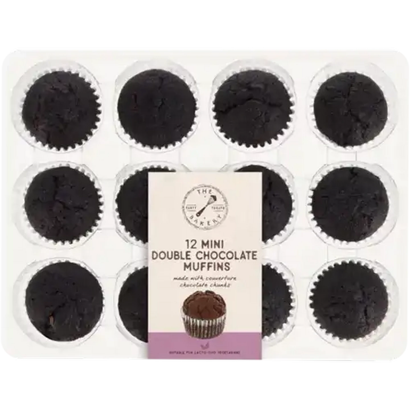 Image of The Bakery Mini Double Chocolate Muffins 12 Pack