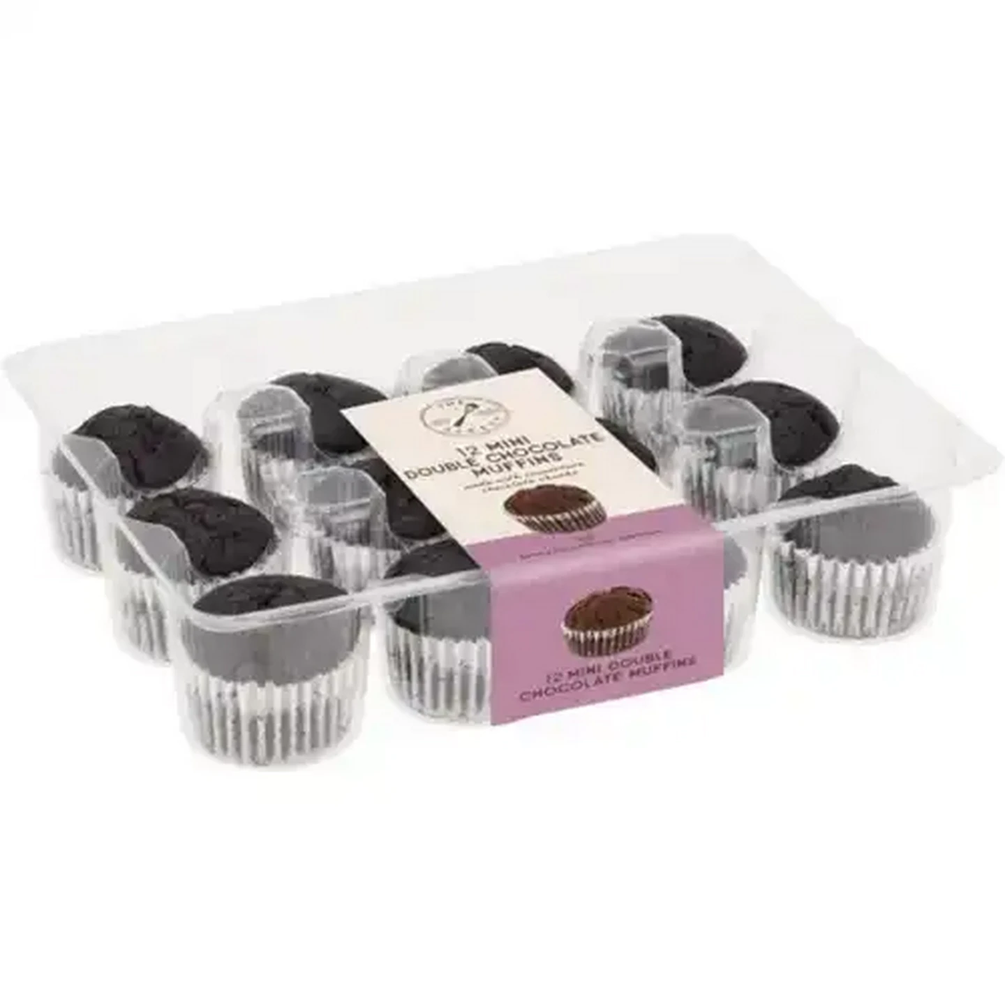 Image of The Bakery Mini Double Chocolate Muffins 12 Pack