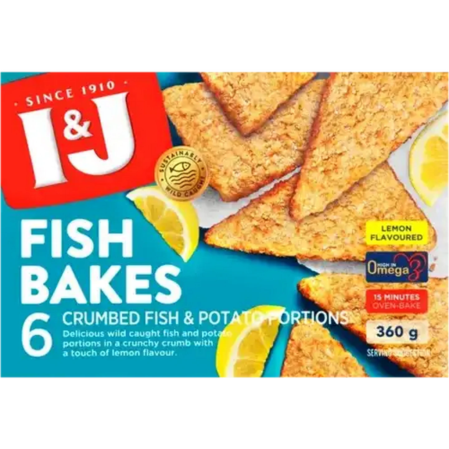 Checkers Sixty60 | I&J Frozen Lemon Flavoured Fish Bakes 360g