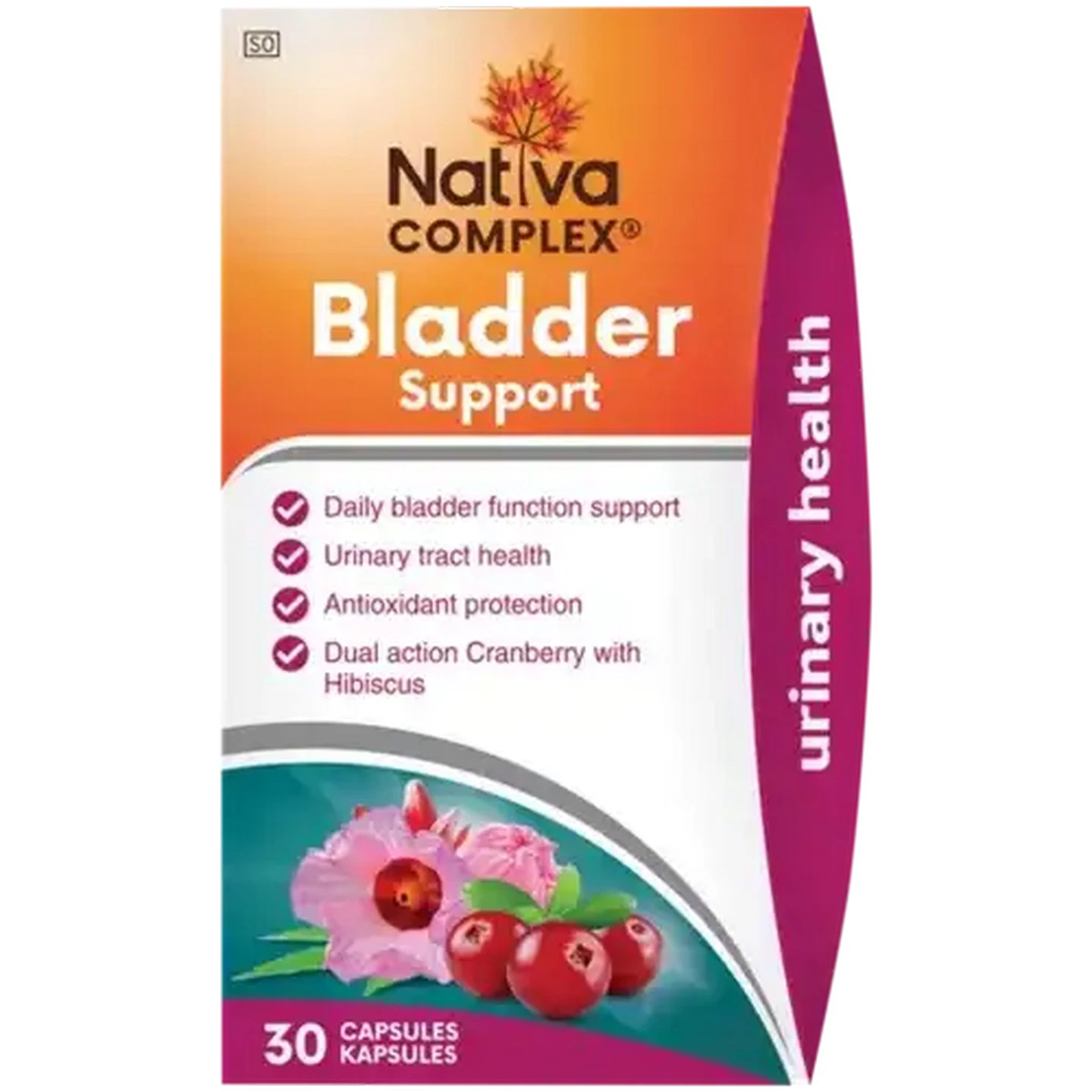 Image of Nativa Cranberry Bladder Complex Capsules 30 Pack