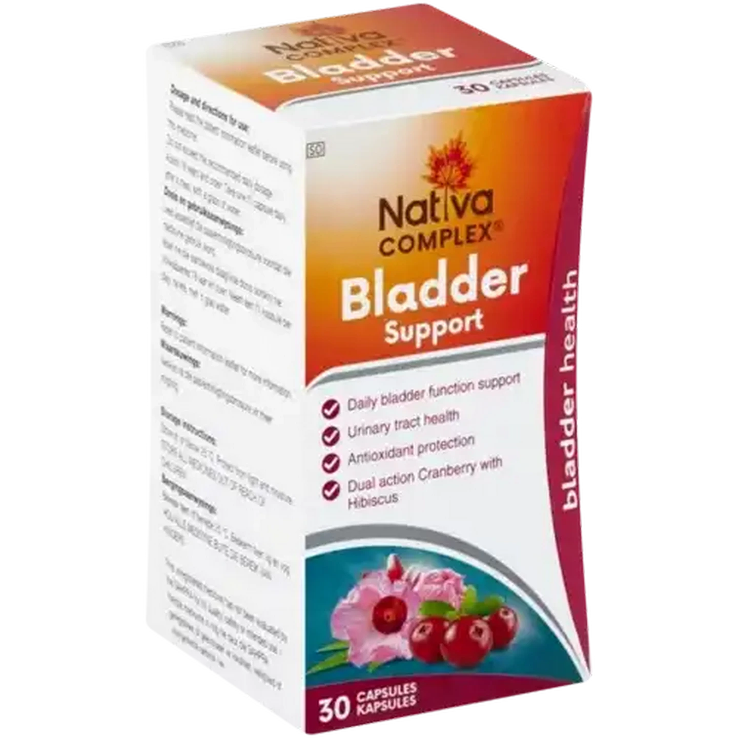 Image of Nativa Cranberry Bladder Complex Capsules 30 Pack