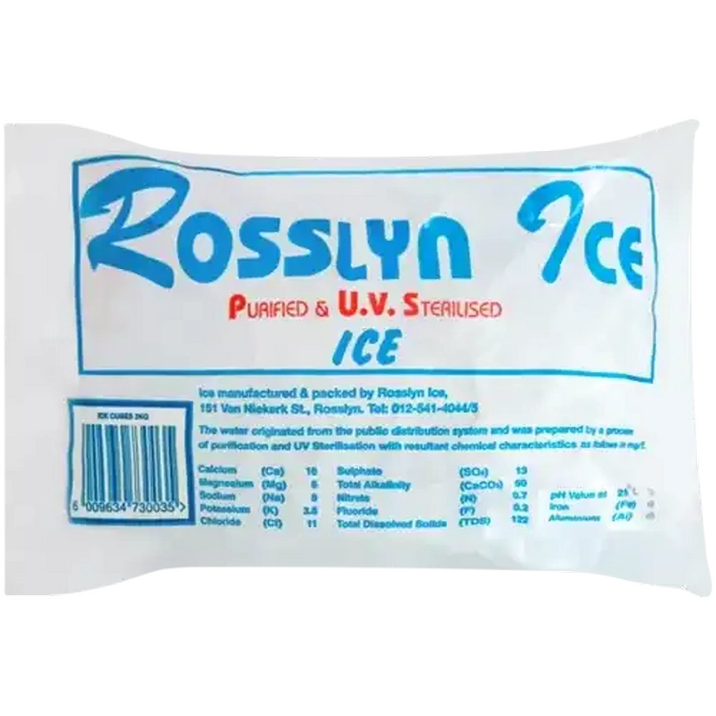 Checkers Sixty60 | Rosslyn Ice Purified And Sterilized Ice 2kg