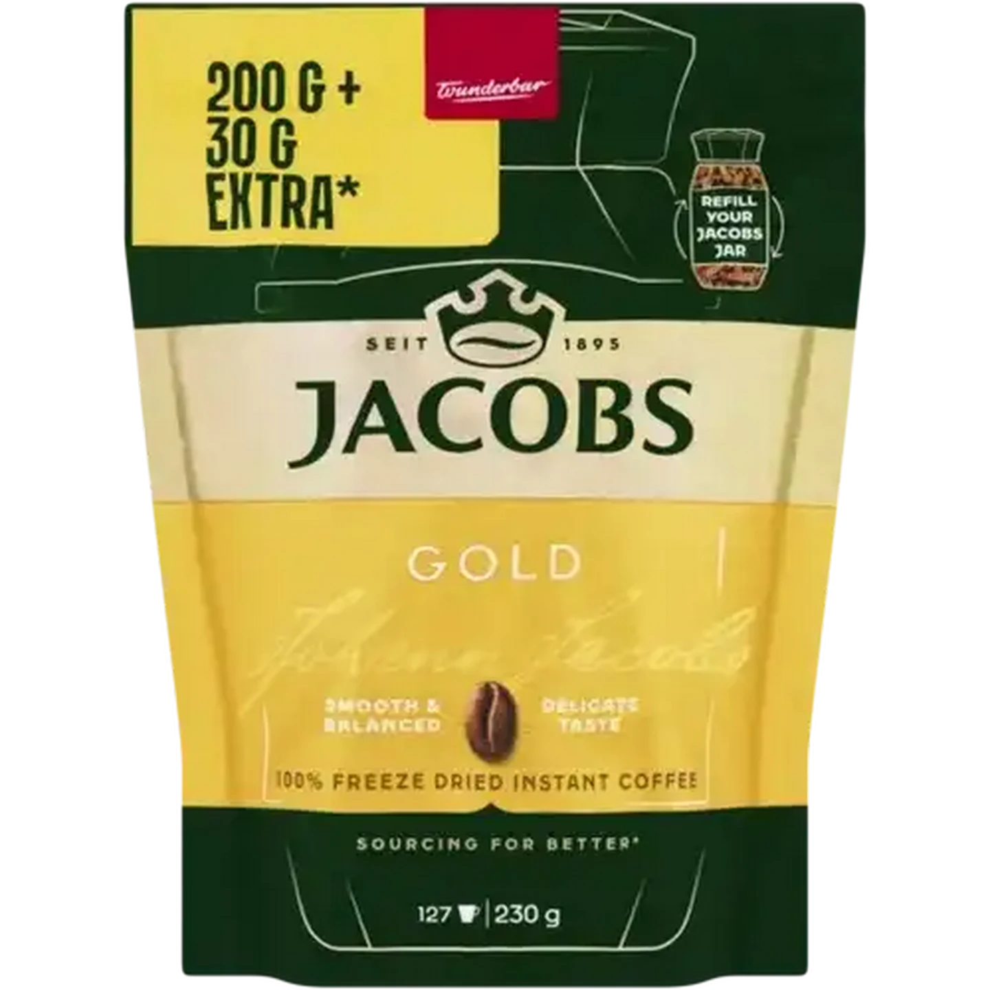 Checkers Sixty60 | Jacobs Gold Freeze Dried Instant Coffee Pouch 230g