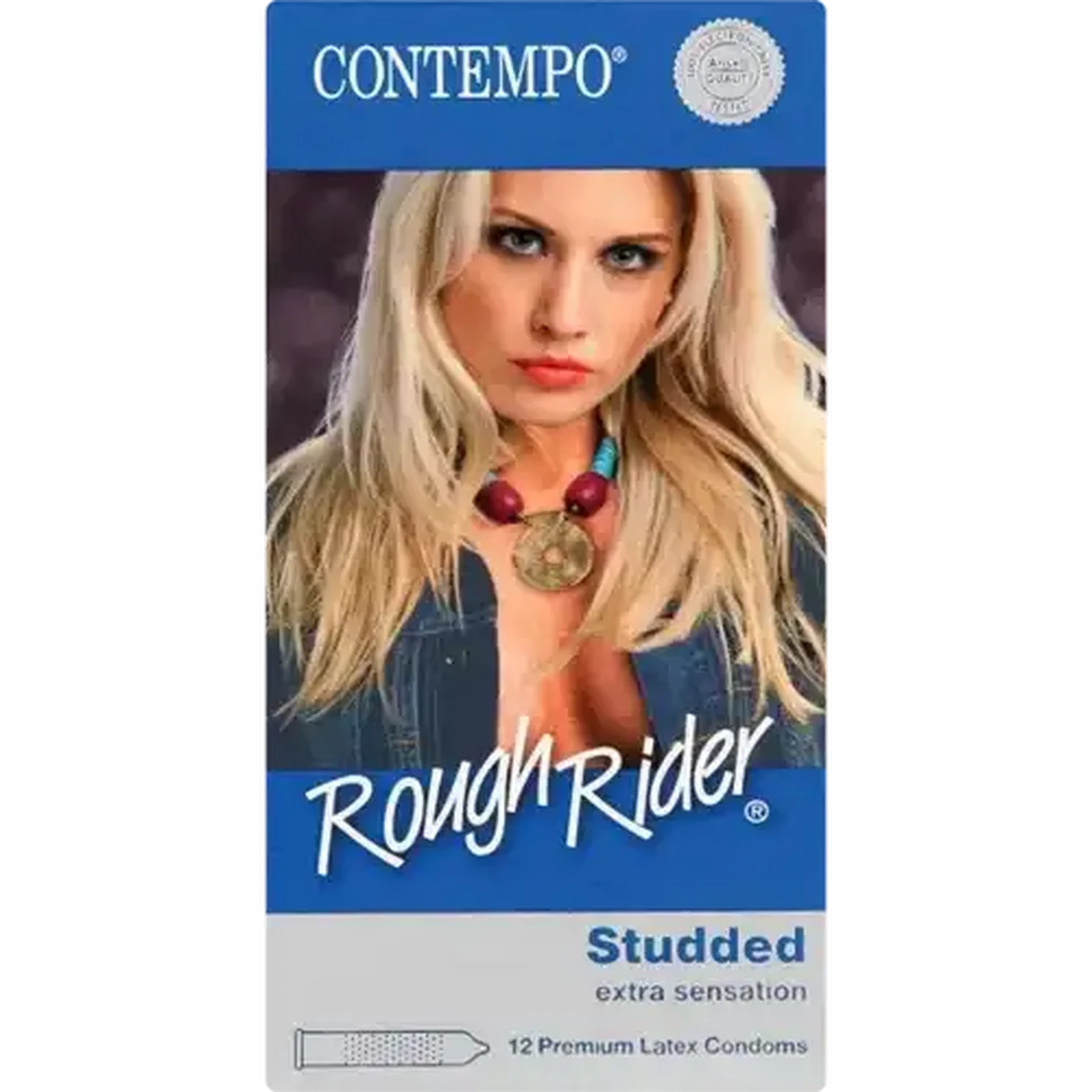Image of Contempo Rough Rider Studded Condoms 12 Pack