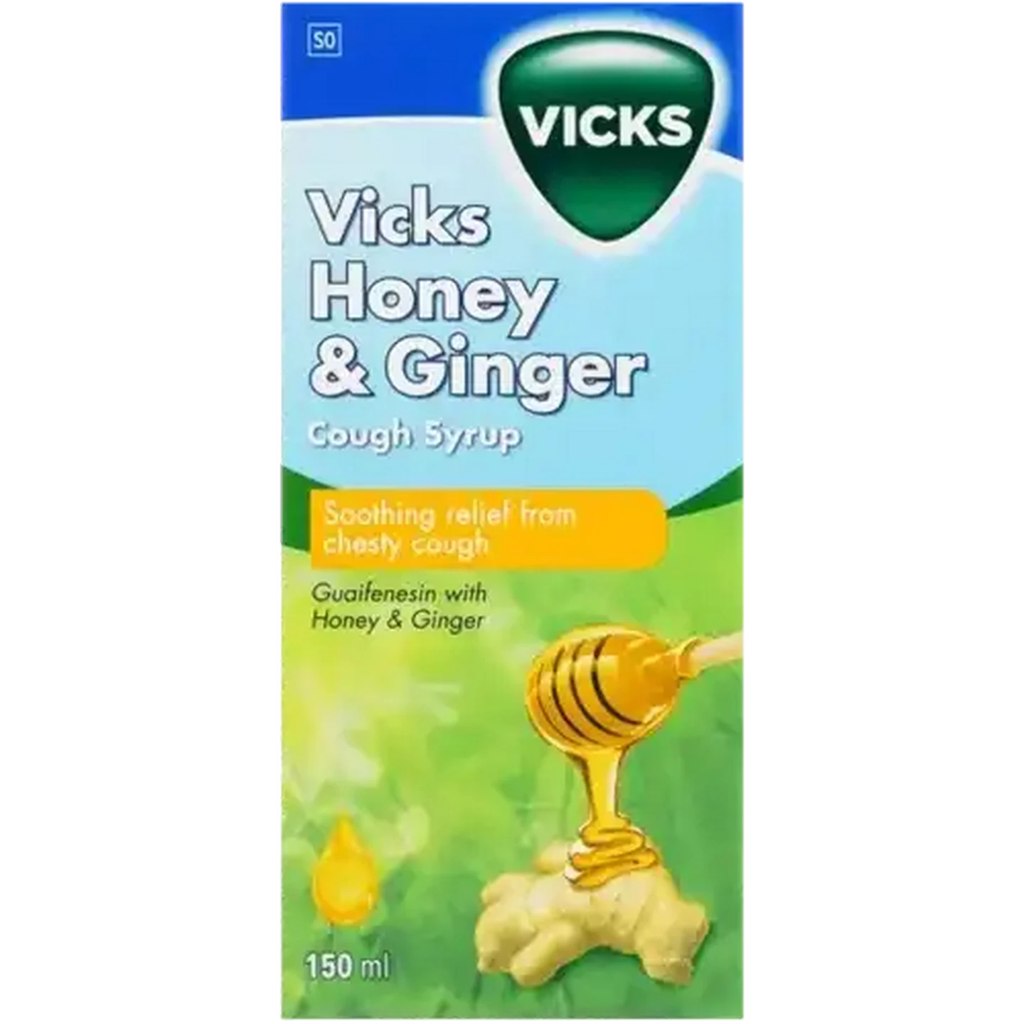 Image of Vicks Honey & Ginger Cough Syrup 150ml