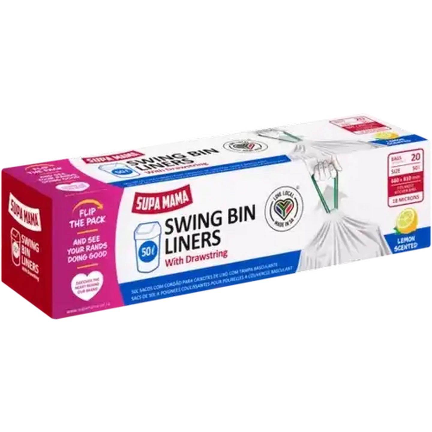 Checkers Sixty60 | Supa Mama Lemon Scented Swing Bin Liners with