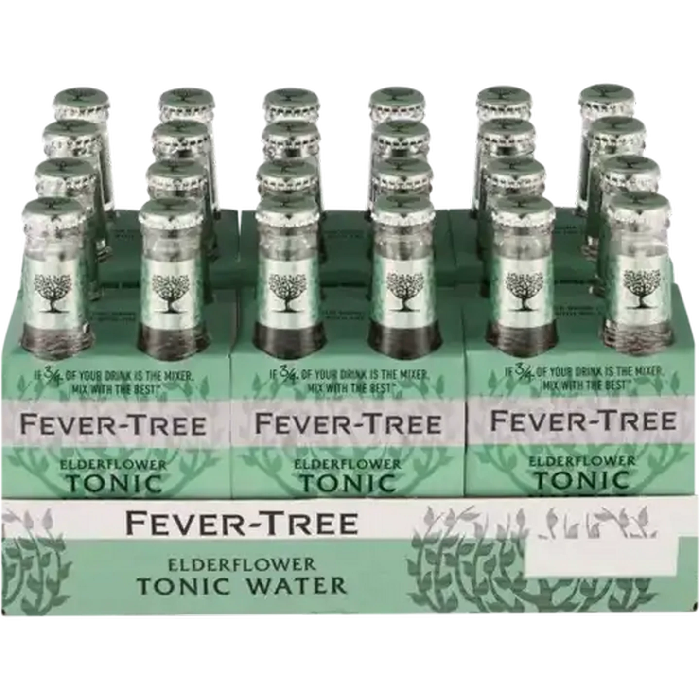 Image of Fever-Tree Elderflower Tonic Water Bottles 24 x 200ml