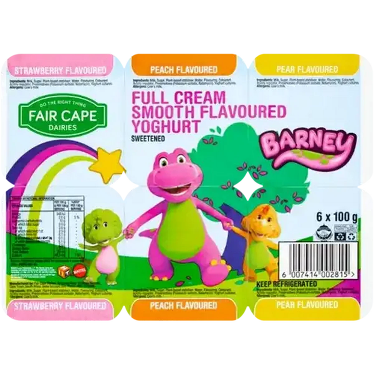 Checkers Sixty60 | Fair Cape Dairies Barney Assorted Full Cream