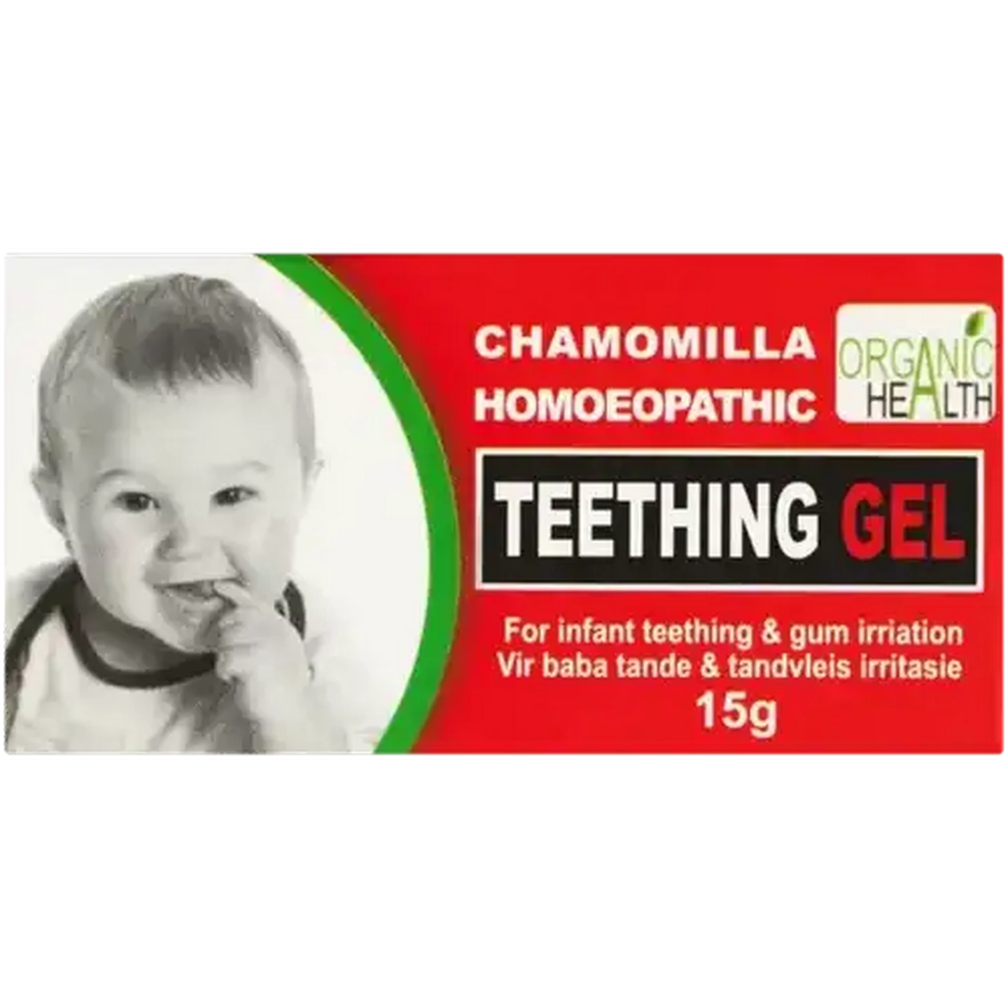 Image of Organic Health Chamomilla Homoeopathic Teething Gel 15g
