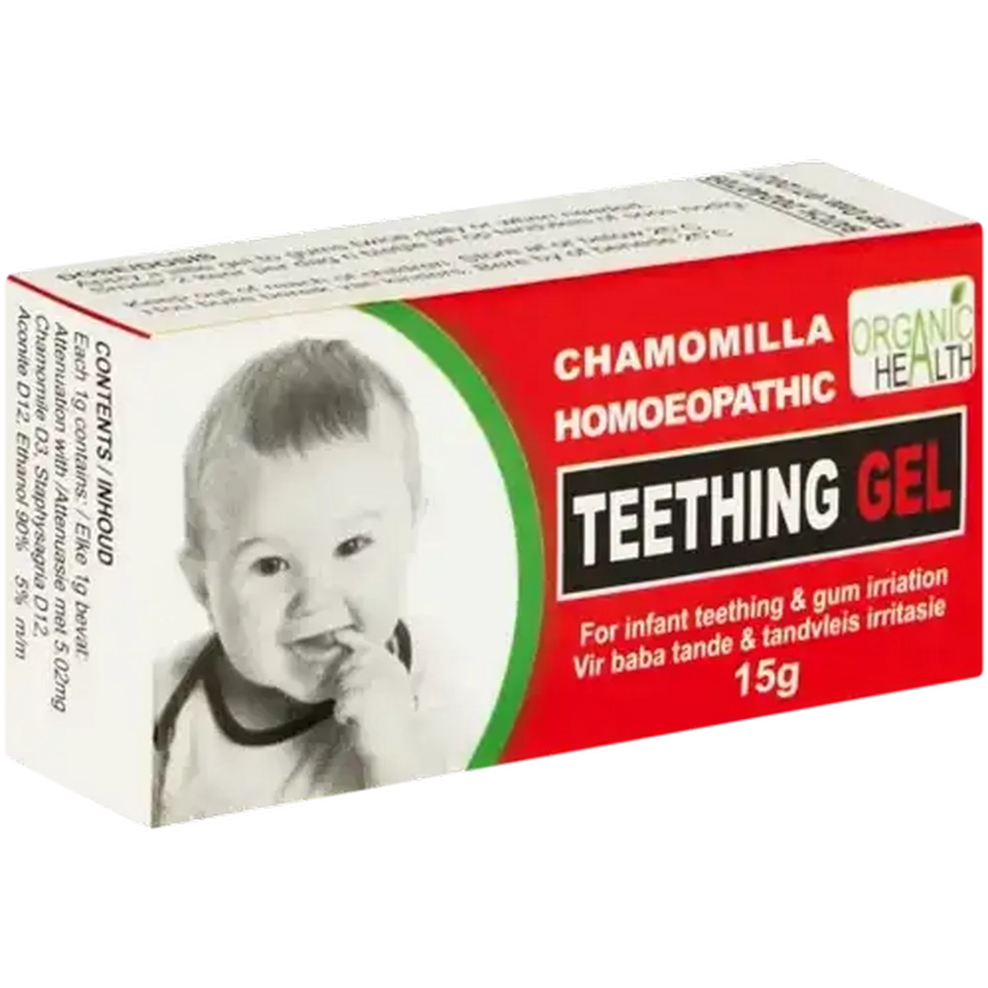 Image of Organic Health Chamomilla Homoeopathic Teething Gel 15g