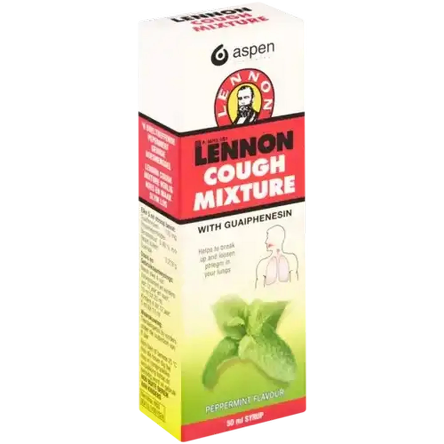 Image of LENNON Peppermint Flavour Cough Mixture 50ml