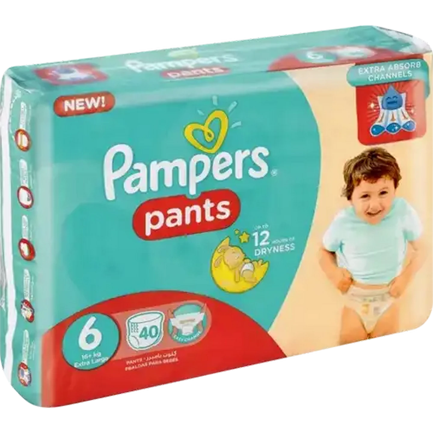Image of Pampers Pants Size 6 16+kg Diapers 40 Pack