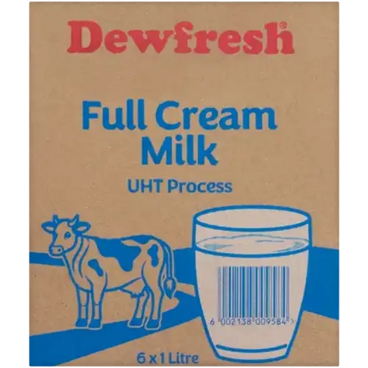 Checkers Sixty60 | Dewfresh Long Life Full Cream Milk 6 x 1L