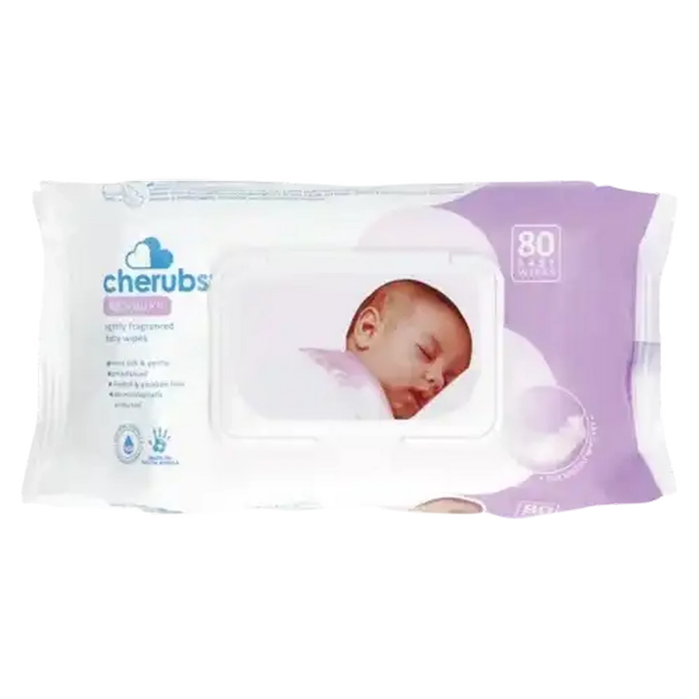 Image of Cherubs Newborn Baby Wipes 80 Pack