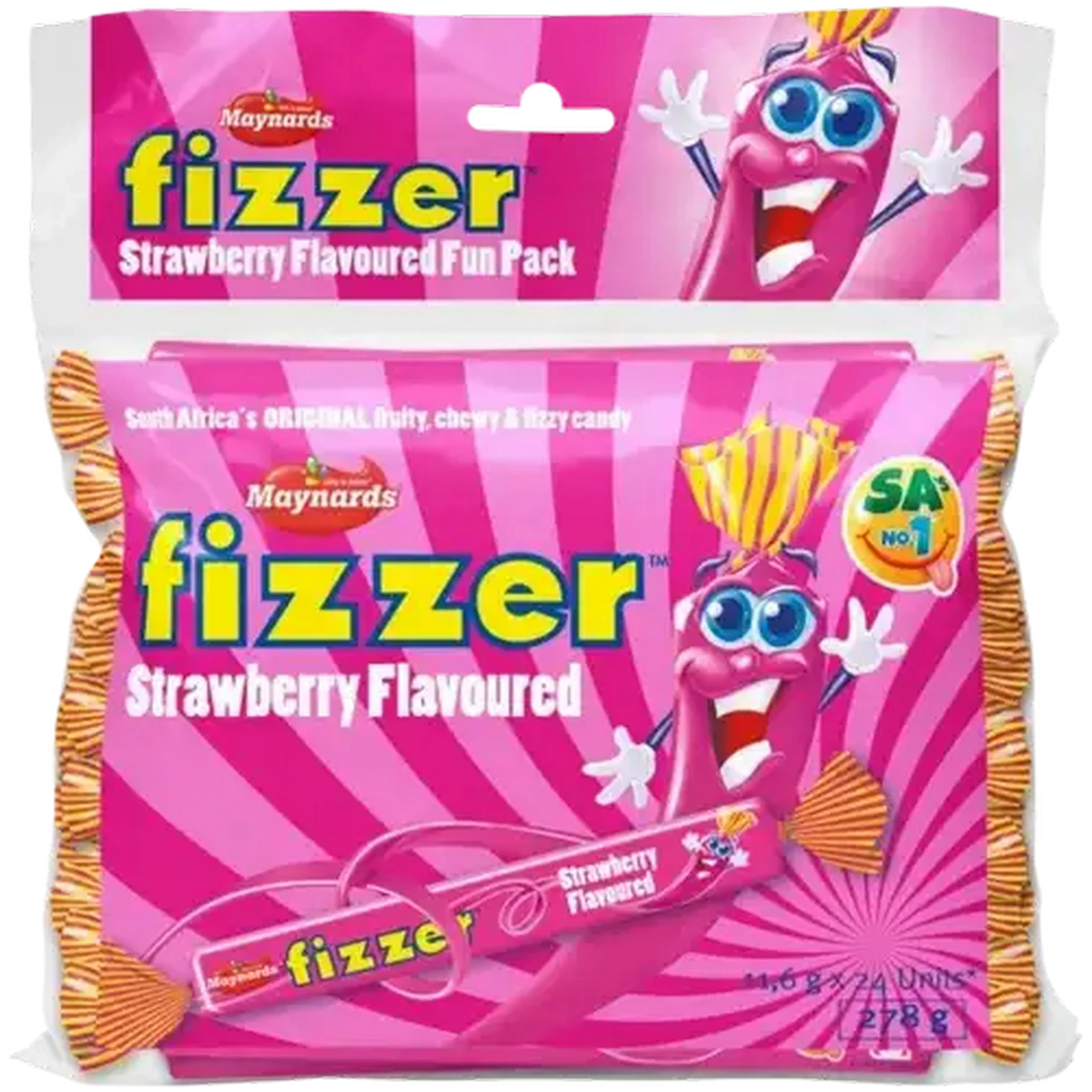 Checkers Sixty60 | Fizzer Strawberry Flavoured Sweets 24 Pack