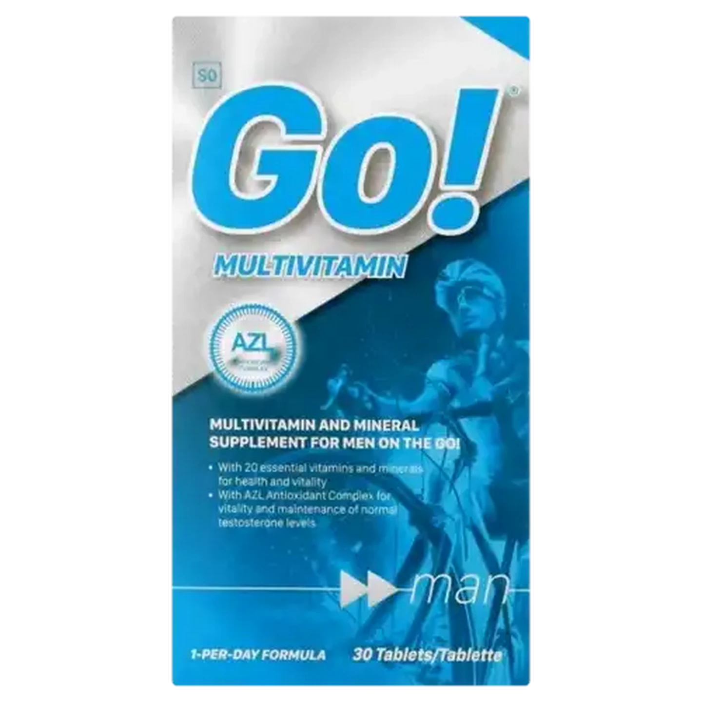 Image of Nativa Go! Mens Multivitamin & Mineral Supplement Tablets 30 Pack