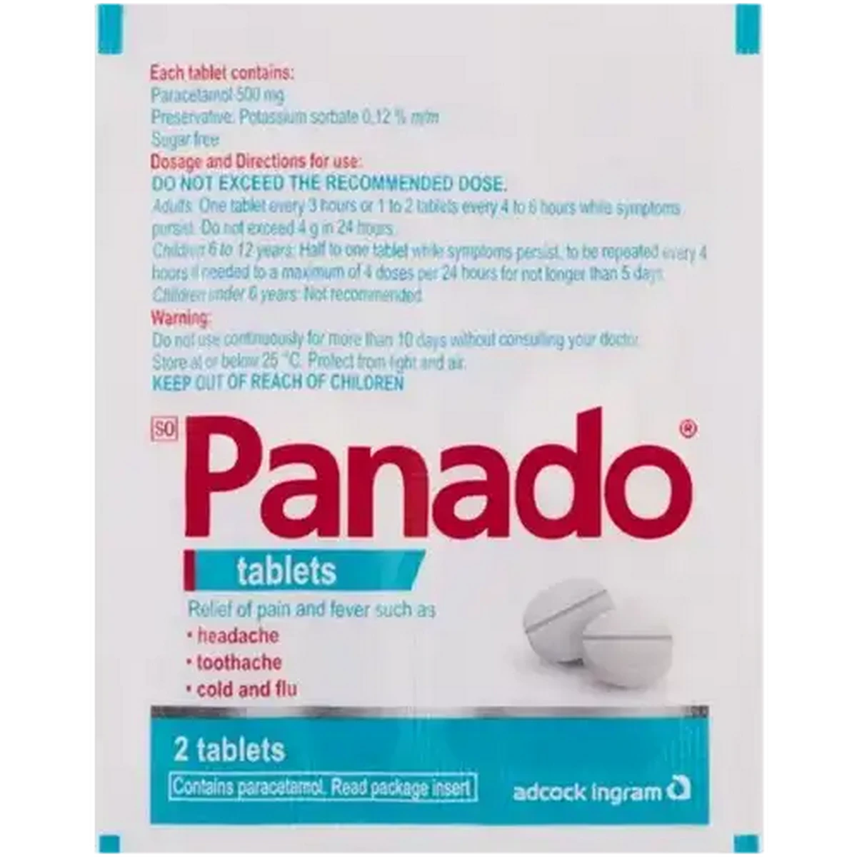 Checkers Sixty60 | Panado Analgesic Tablets 2 Pack