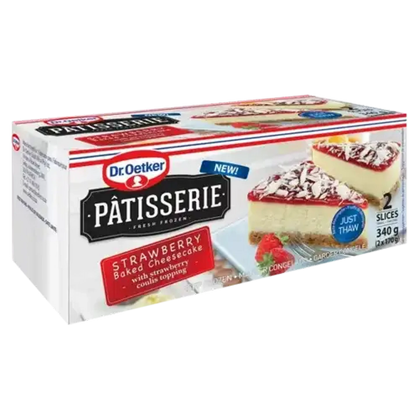 Image of Dr. Oetker Patisserie Frozen Strawberry Cheesecake 340g