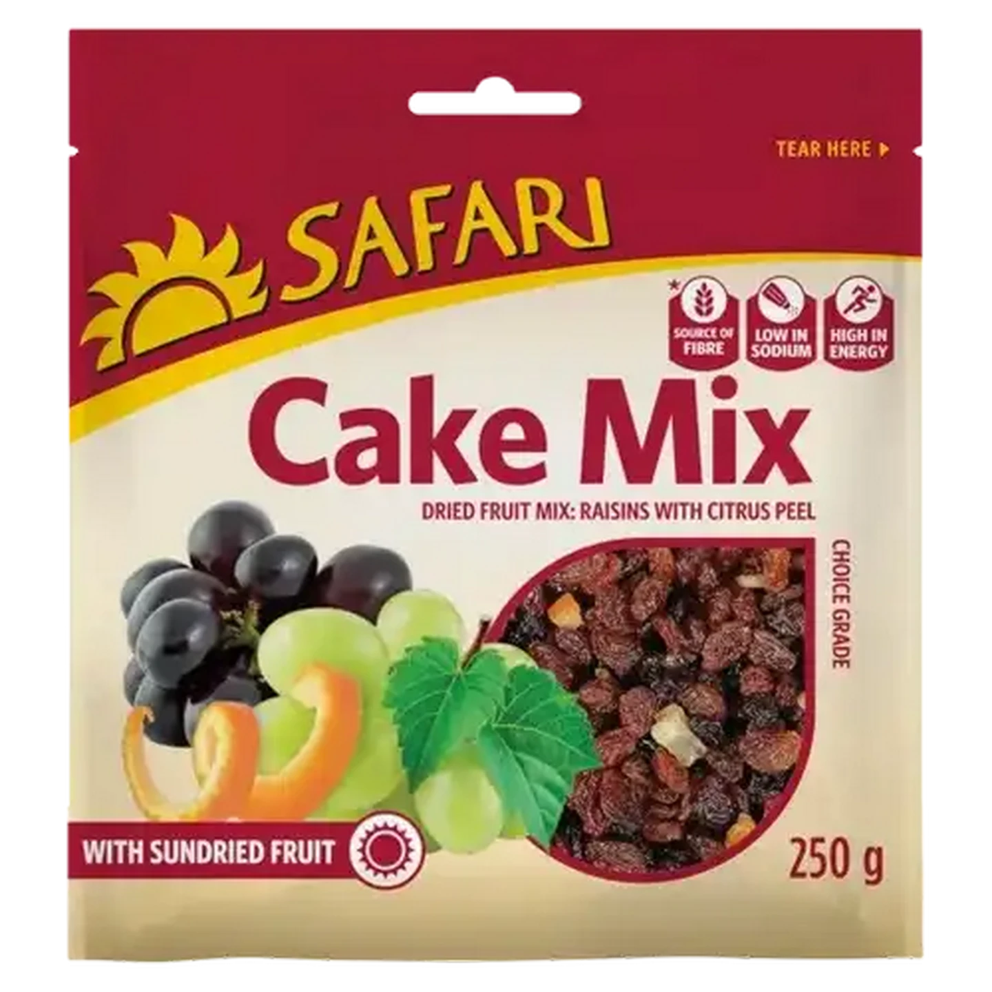 Checkers Sixty60 | SAFARI Cake Mix Dried Raisins With Citrus Peel 250g