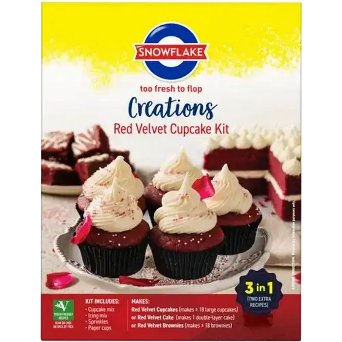 red velvet イェリ　セット Shoprite ZA | Snowflake Creations Red Velvet Cupcake Kit 800g