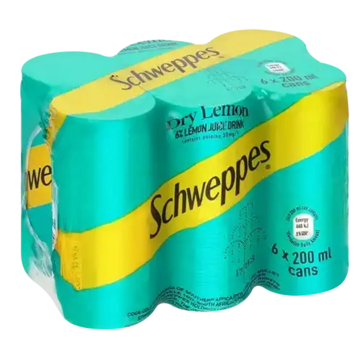 Checkers Sixty60 | Schweppes Dry Lemon Soft Drink Cans 6 x 200ml