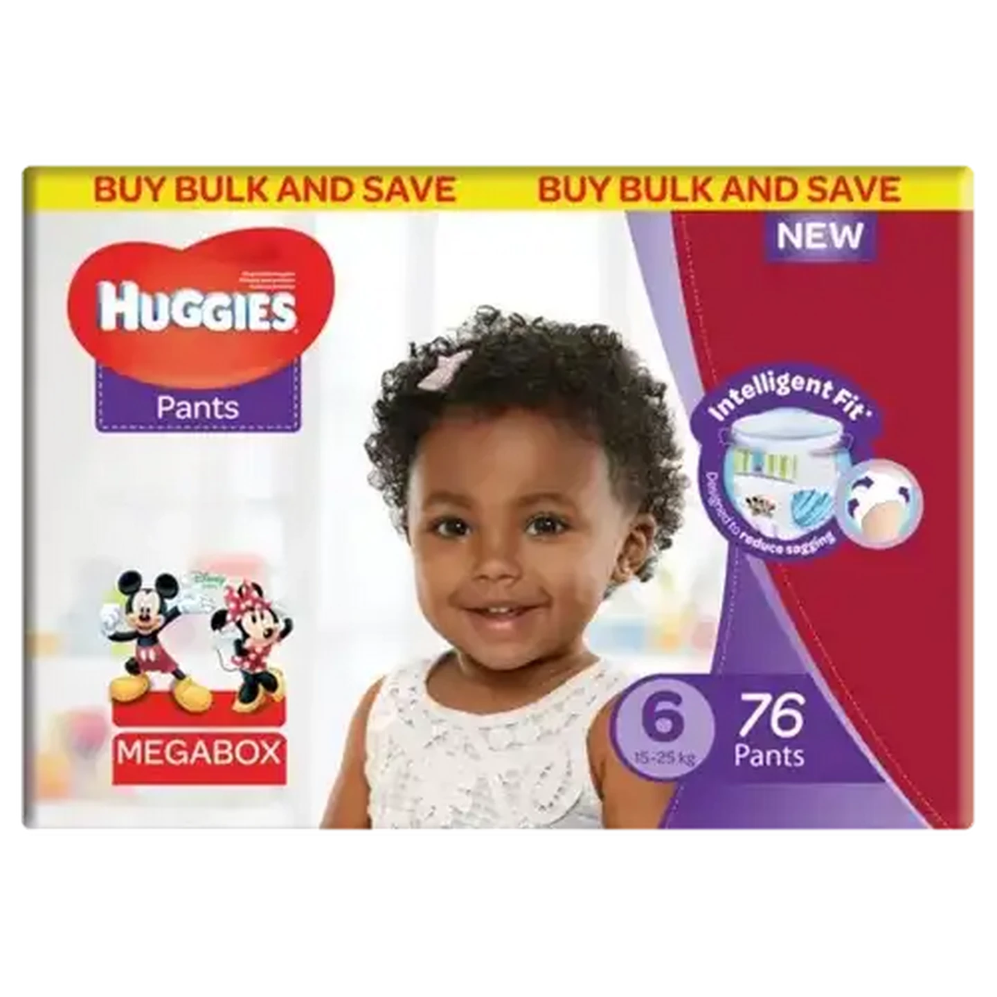 Image of Huggies Megabox Size 6 Nappy Pants 76 Pack