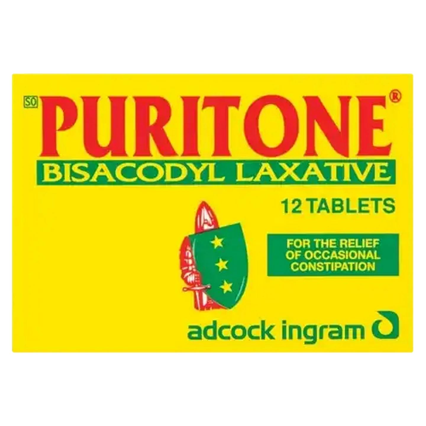 Image of Puritone Bisacodyl Laxative Tablets 12 Pack