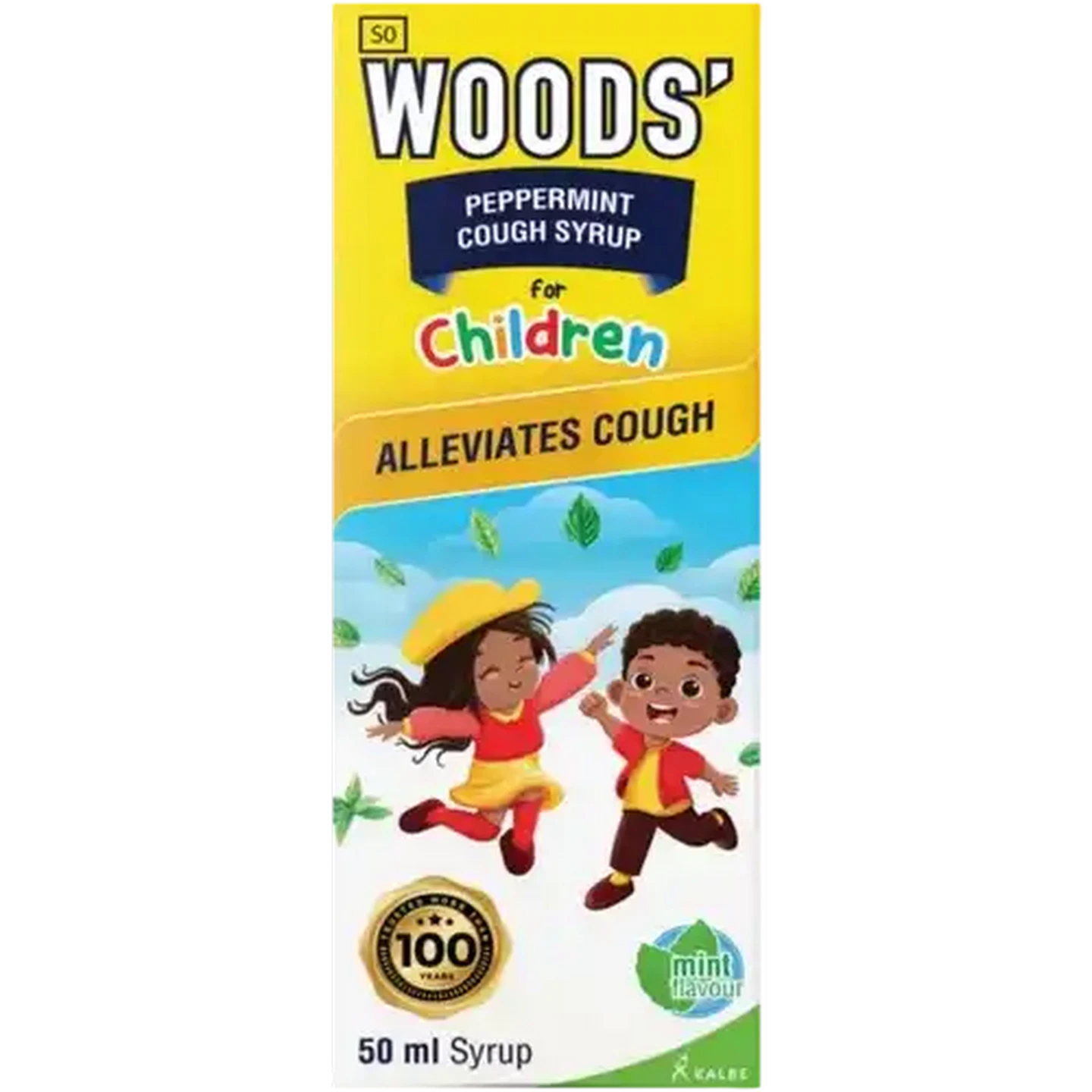 Image of WOODS' Peppermint Cough Syrup for Children 50ml