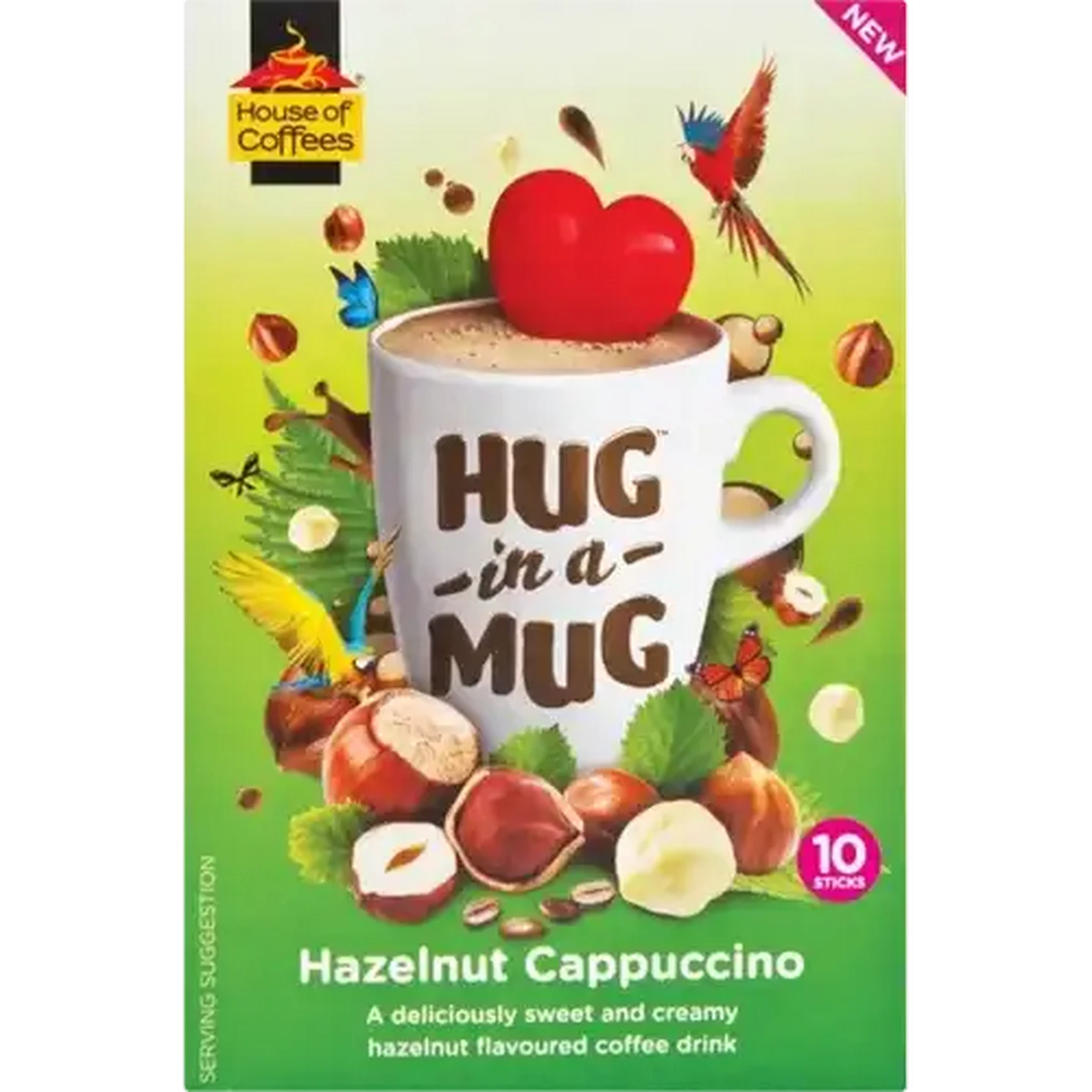 Image of Hug In A Mug Hazelnut Cappuccino 8 x 24g