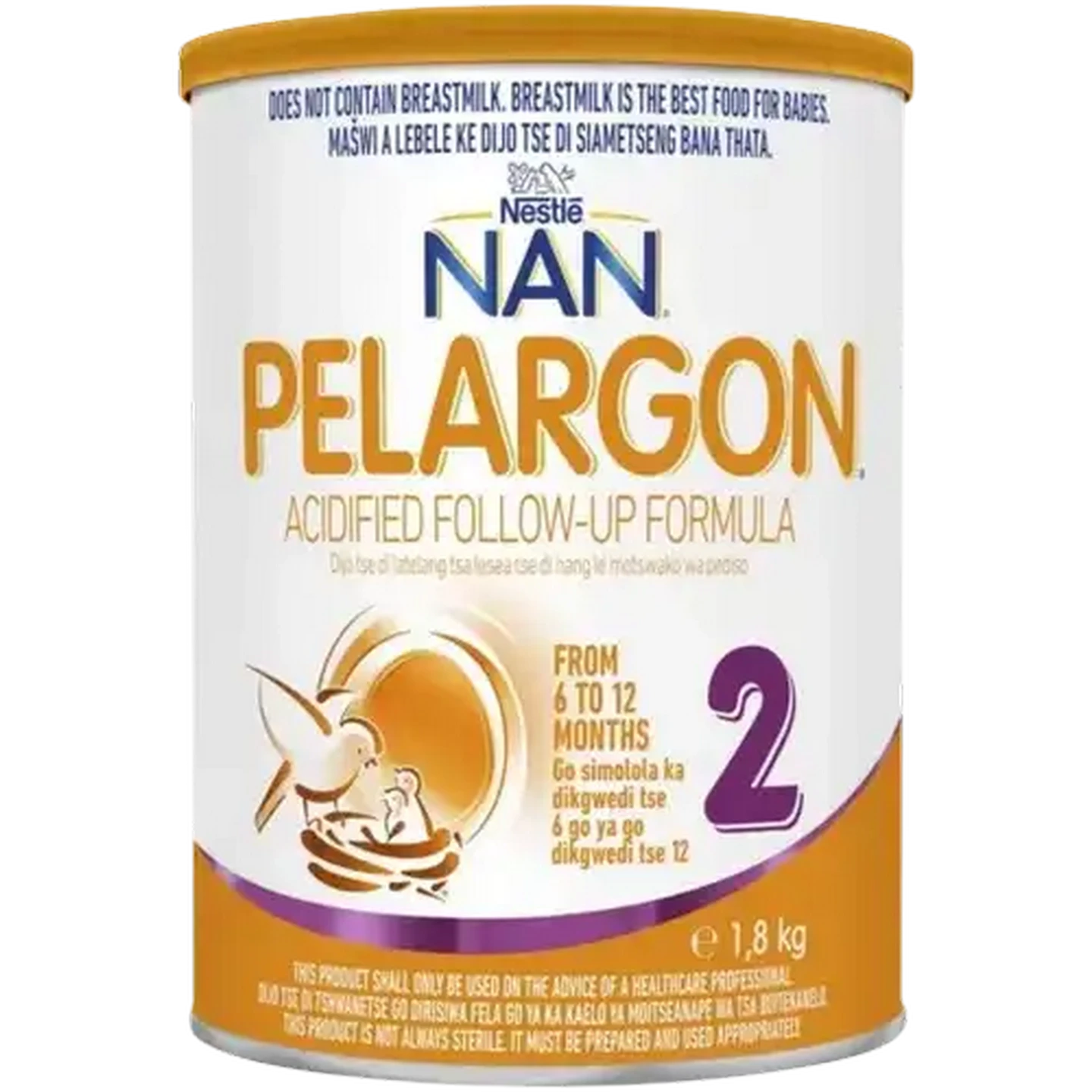 Image of NAN Pelargon Stage 2 6-12 Months Acidified Follow-Up Formula 1.8kg