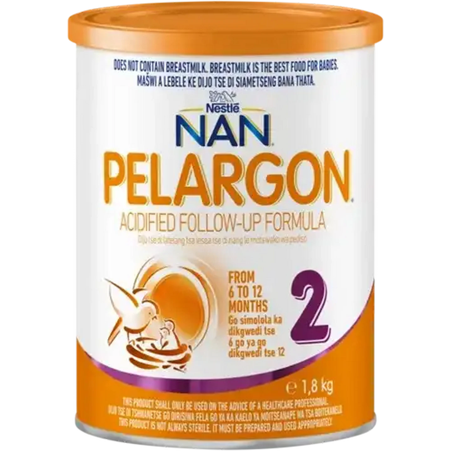 Image of NAN Pelargon Stage 2 6-12 Months Acidified Follow-Up Formula 1.8kg
