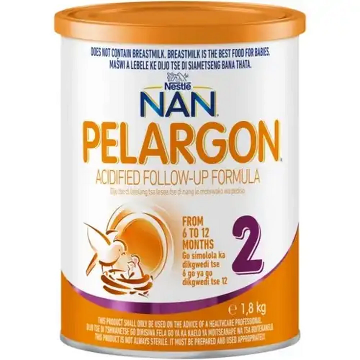 Image of NAN Pelargon Stage 2 6-12 Months Acidified Follow-Up Formula 1.8kg